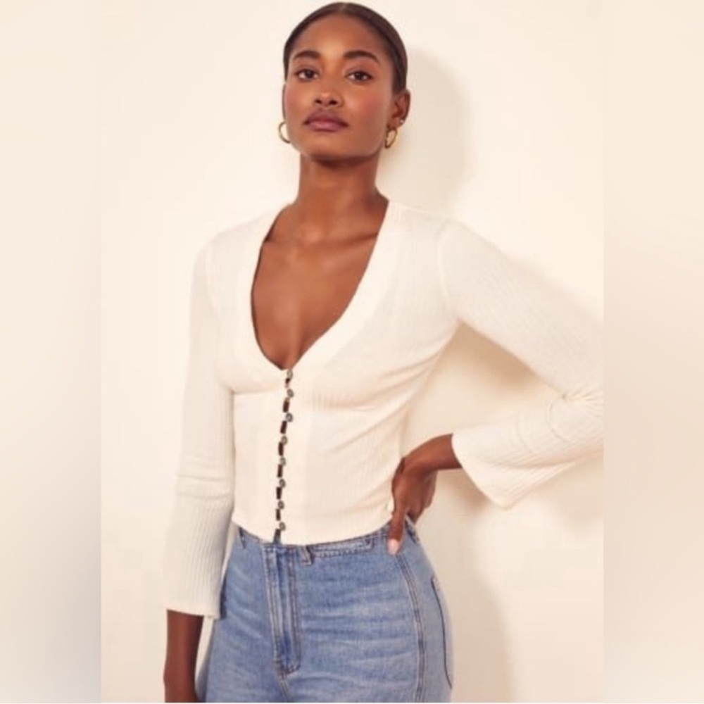 Reformation Gellar Knit Top
